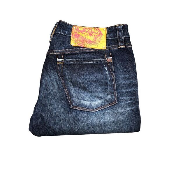 ED Hardy Jeans Size 29 Blue By Christian Audigier - Picture 5 of 8
